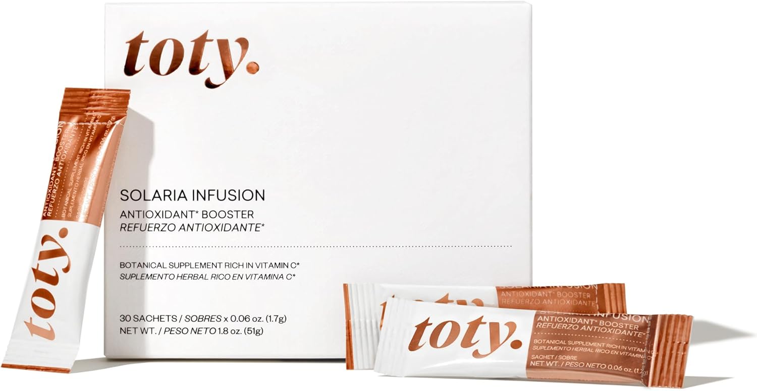 Sofia Vergara Solaria Infusion Antioxidant Booster Supplement with Polypodium Leucotomos Extract and Camu Camu Vitamin C - 30 Sachets