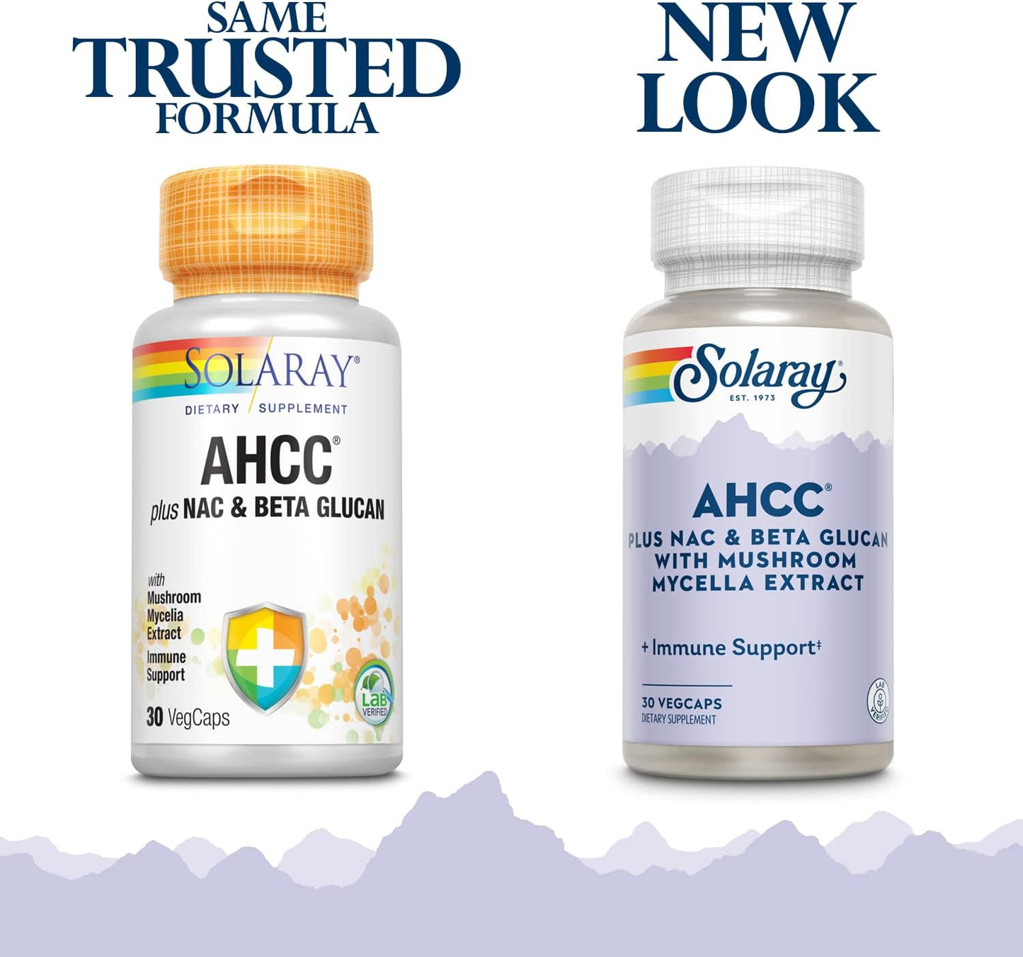 Solaray AHCC NAC Beta Glucan Vegetarian Capsules (30 Count)
