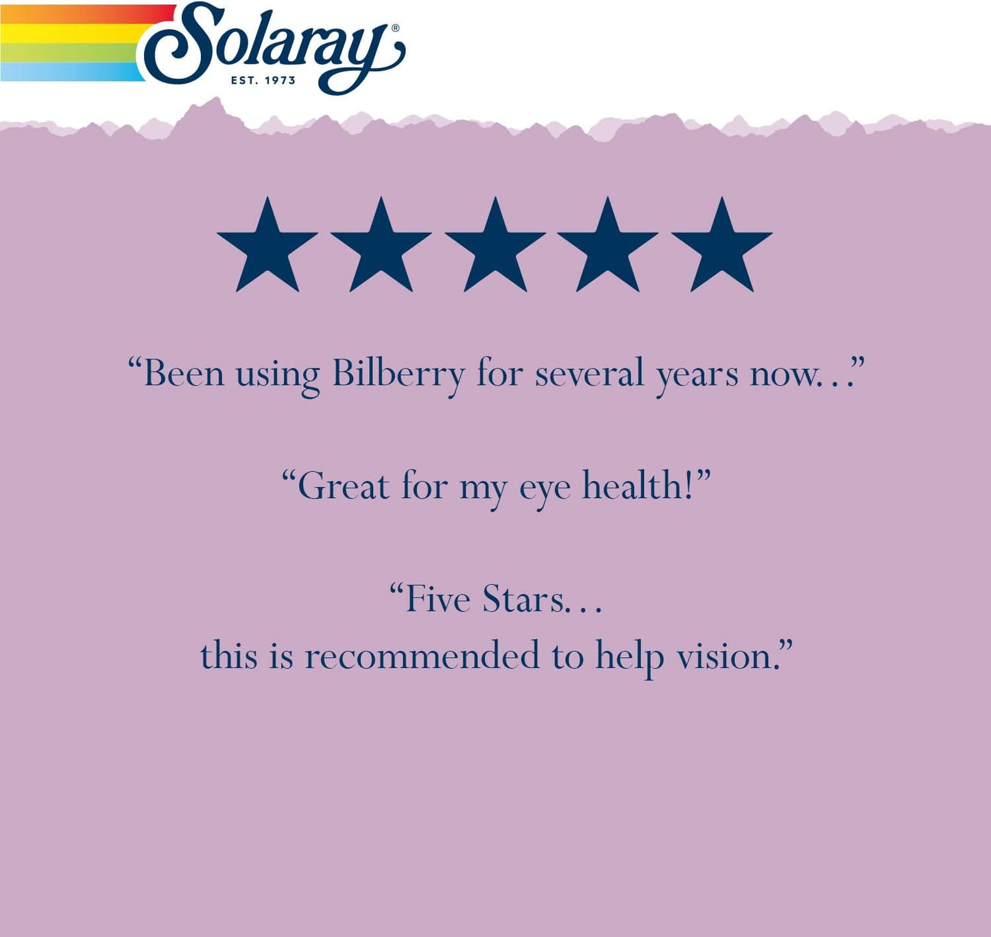 Solaray Bilberry Extract 160mg Capsules - Eye Health & Circulation Support with 36% Anthocyanosides and Blueberry - Vegan - 30 Count