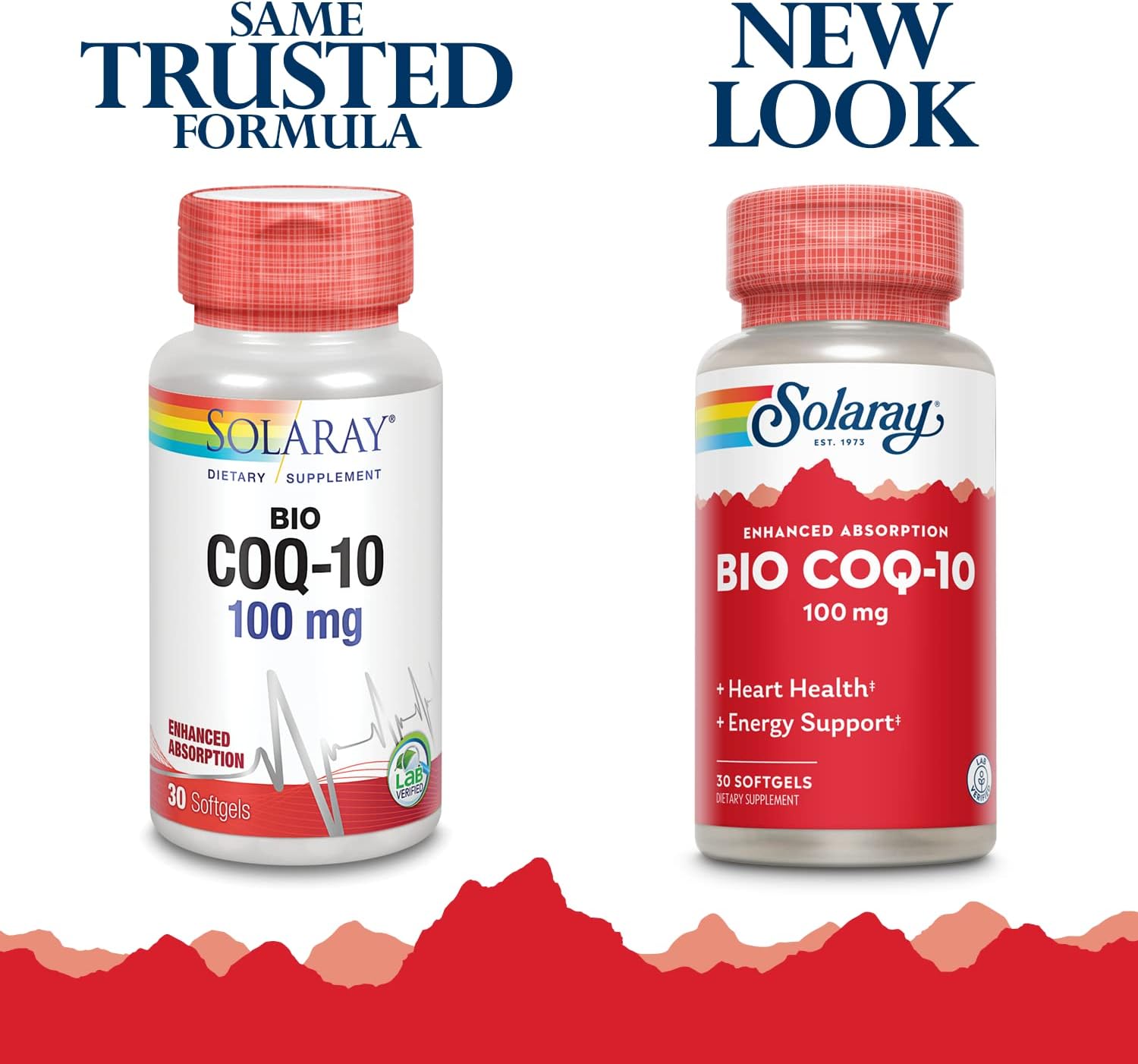 Solaray Bio CoQ-10 100 mg Capsules with Vitamins A & E for Heart Health - 30 Count
