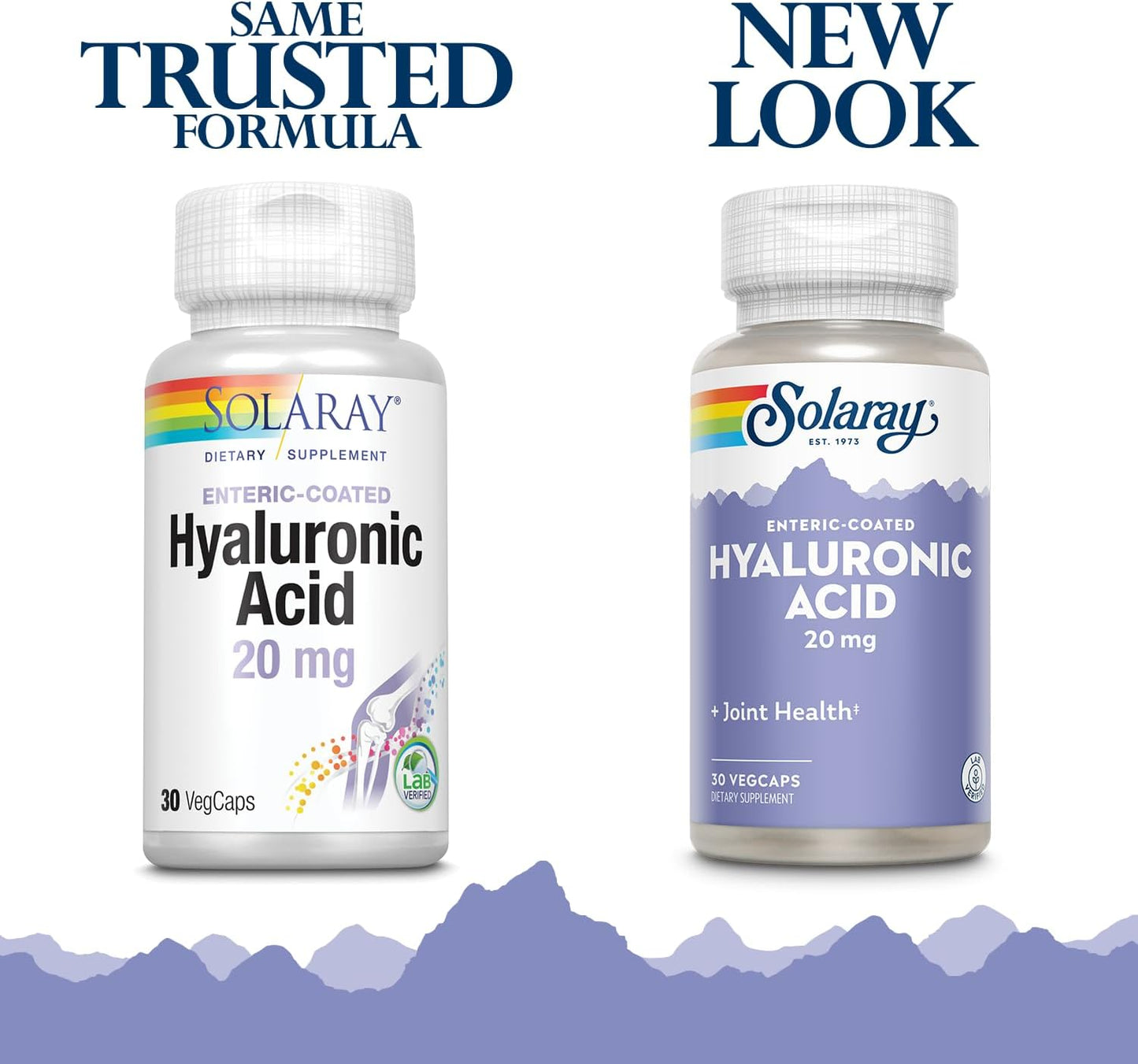 Solaray Hyaluronic Acid with Vitamin C for Healthy Joints and Skin - 30 VegCaps