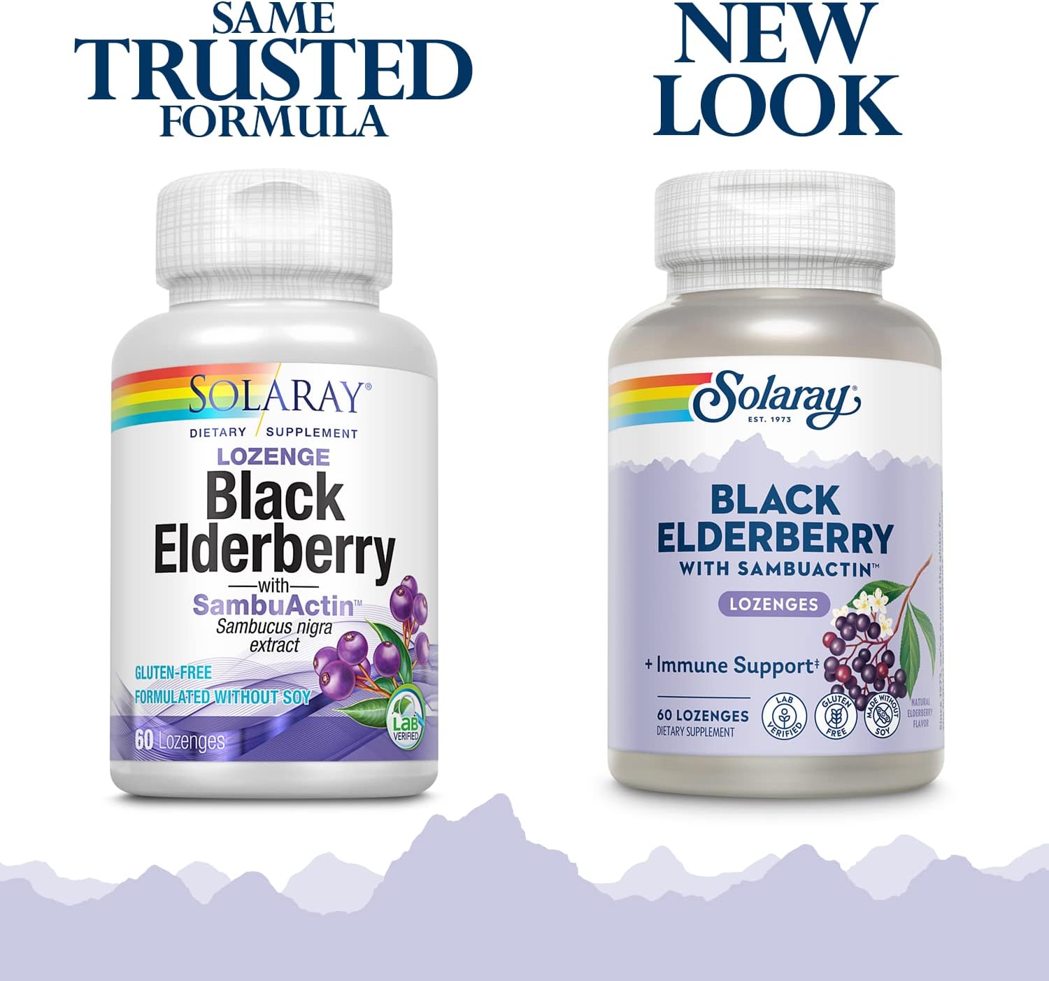 Solaray Sambuactin Elderberry Extract Lozenges - 60 Count, Immune Support Supplement