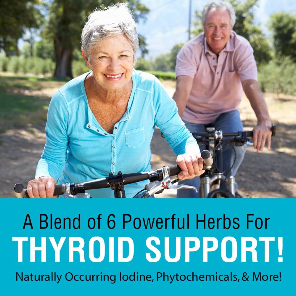 SOLARAY Thyroid Support Supplement | Herbal Blend with Cell Salt Nutrients | Non-GMO, Vegan | 100 Servings | 100 VegCaps