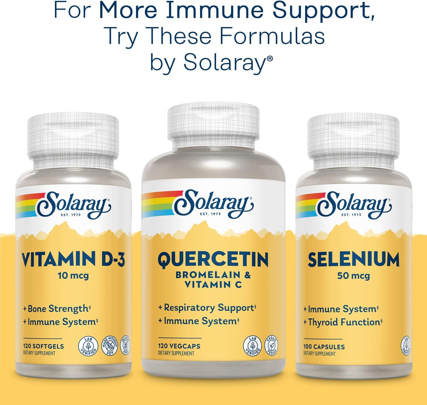 Solaray Zinc 50mg - 100 Veg Capsules, Pack of 3