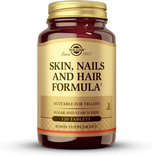 Solgar Advanced MSM Formula for Skin, Nails & Hair - 120 Tablets with Collagen Support - Zinc, Vitamin C & Copper - Non GMO, Vegan, Gluten & Dairy Free