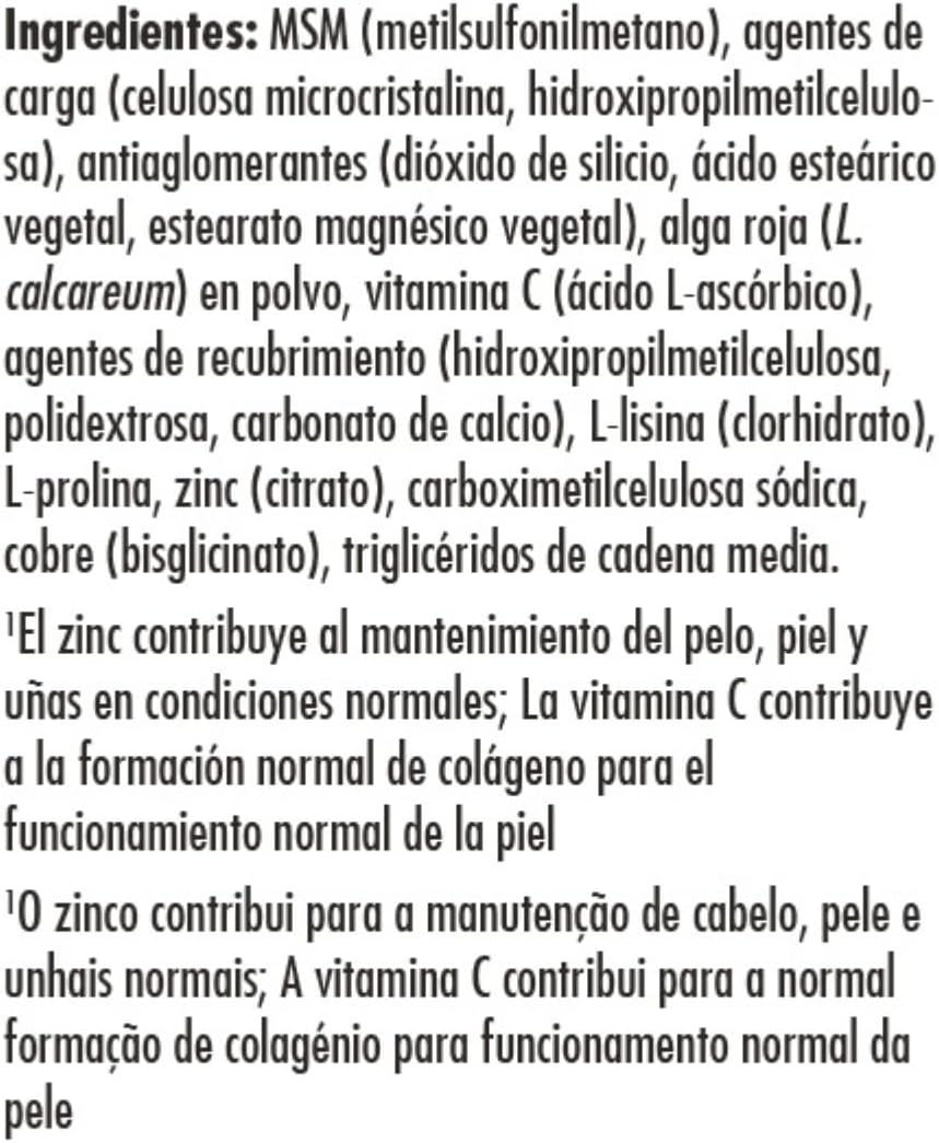 Solgar Advanced MSM Formula for Skin, Nails & Hair - 120 Tablets with Collagen Support - Zinc, Vitamin C & Copper - Non GMO, Vegan, Gluten & Dairy Free