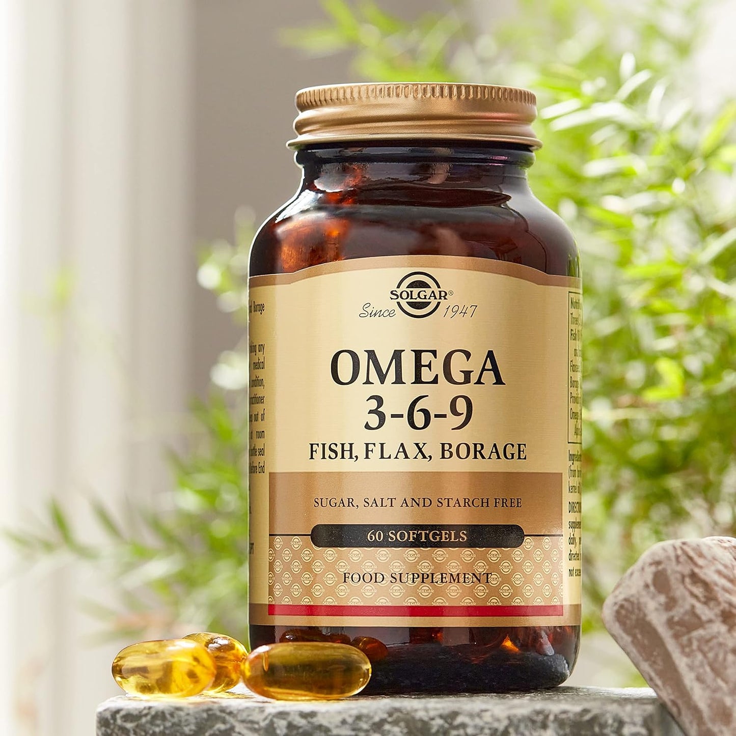 Solgar Omega 3-6-9 Softgels 1300mg - Joint & Skin Health Support - Non-GMO, Gluten Free - 20 Servings