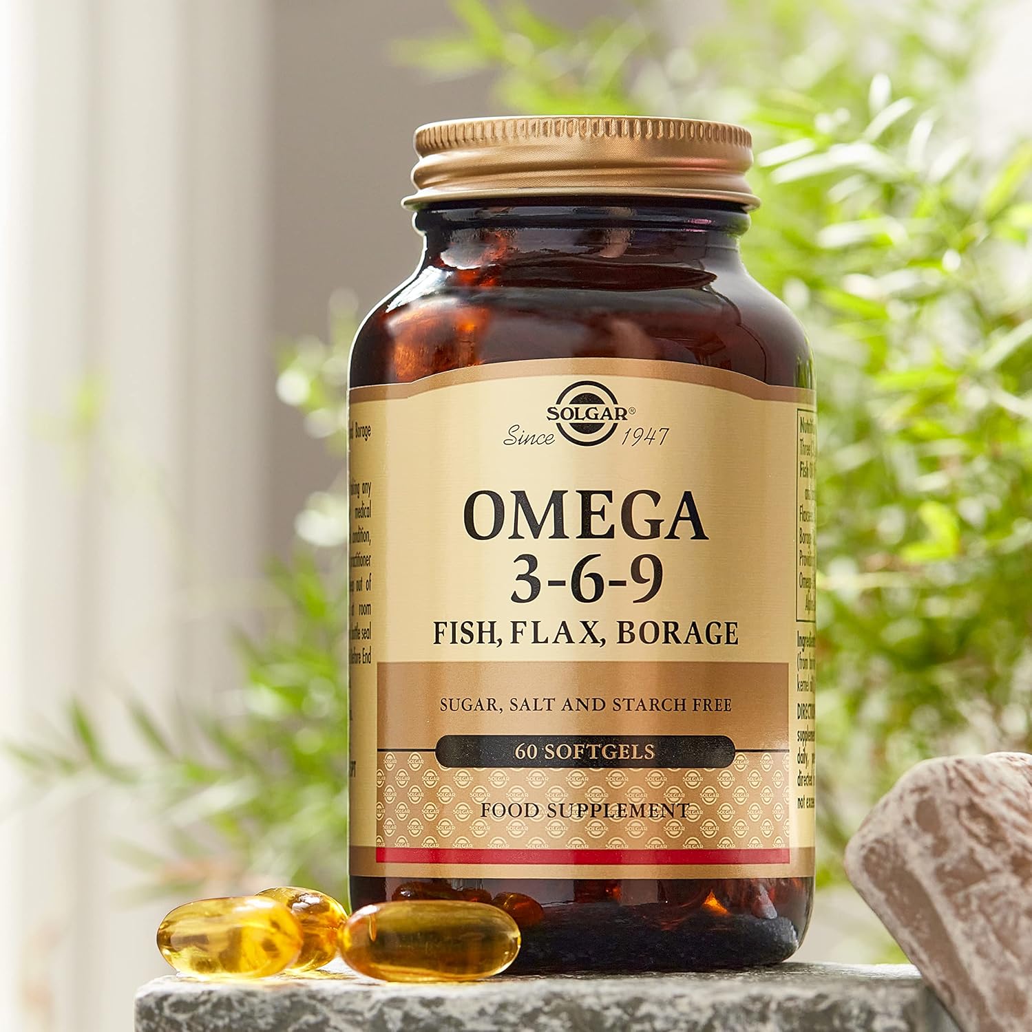 Solgar Omega 3-6-9 Softgels 1300mg - Joint & Skin Health Support - Non-GMO, Gluten Free - 20 Servings