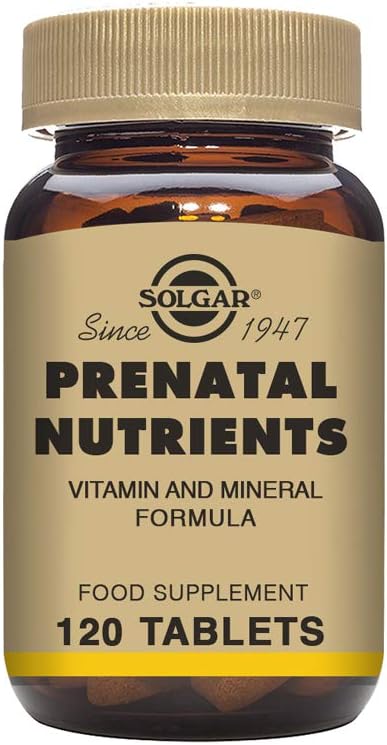 Solgar Prenatal Nutrients - 120 Tablets - Vegan Multivitamin for Pregnancy & Breastfeeding - Gluten Free & Kosher - 30 Servings