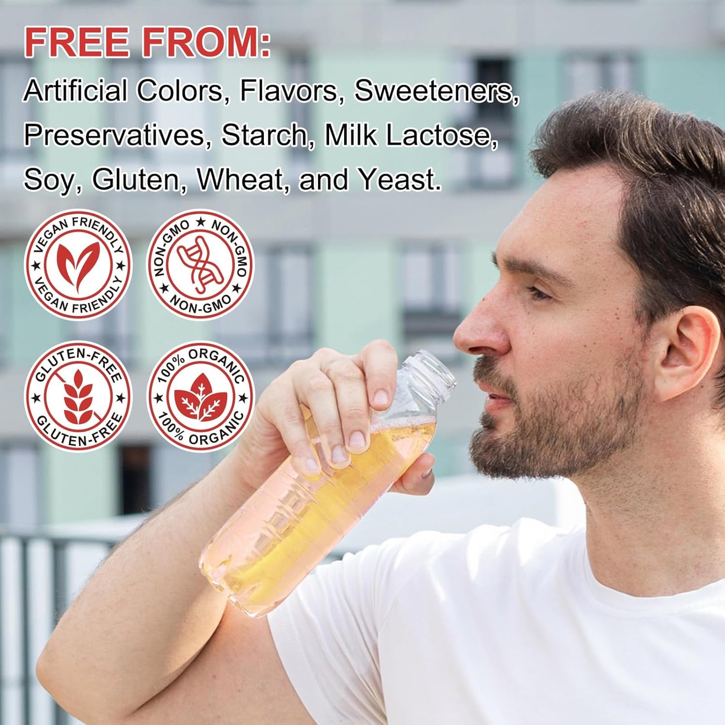 Soliasawra Liquid Magnesium Glycinate Drops - 1000MG with Vitamin B6, C, D, Zinc - Night & Energy Support - Strawberry Flavor - 2 Fl Oz