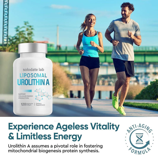 solodate lab Urolithin A Supplement - Enhanced Cellular Energy & Antioxidant Support for Healthy Aging