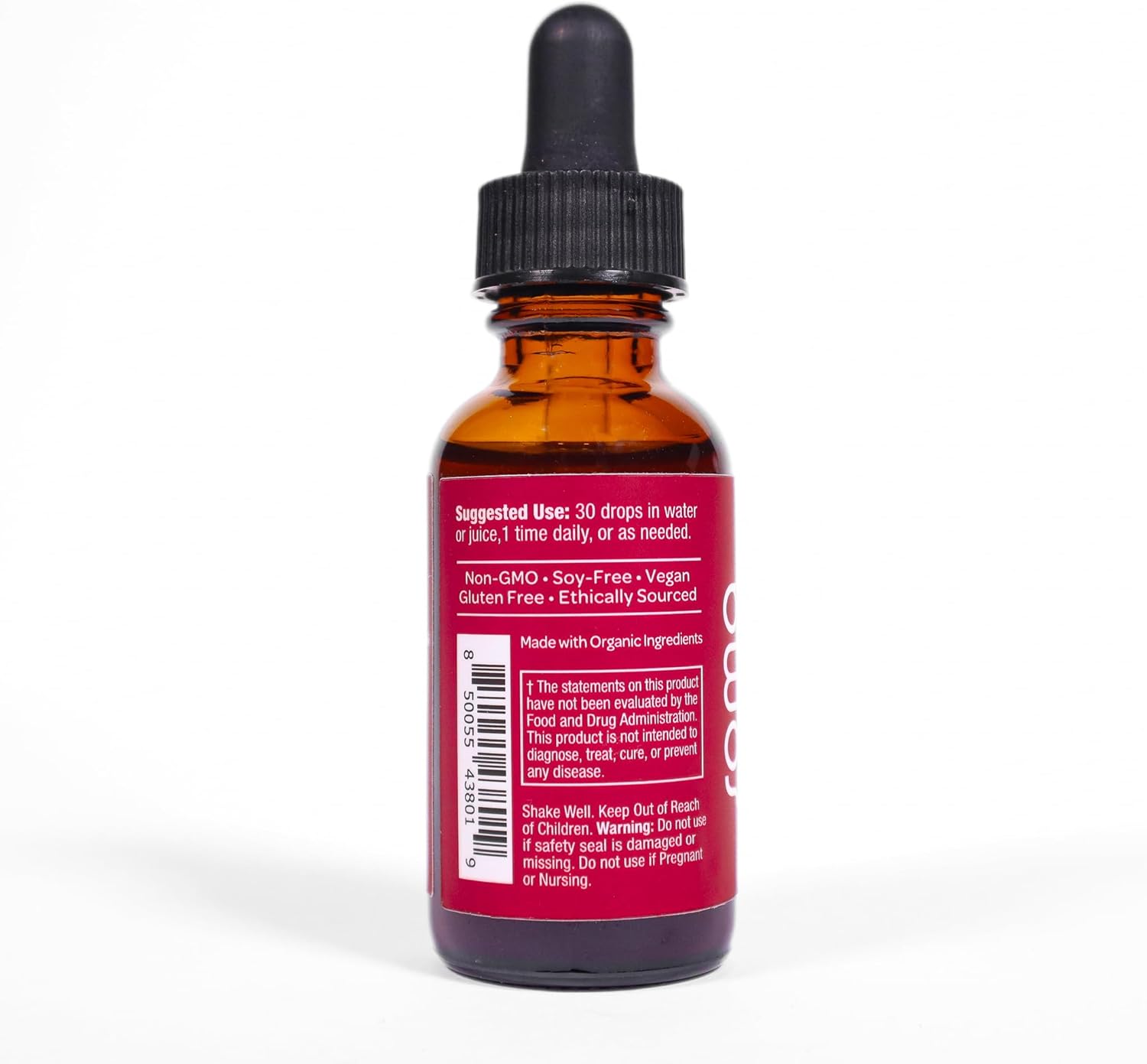 Soma Naturals Ashwagandha Root Extract - Extra Strength Adaptogen Drops for Calm, Focus, Mood, Energy - Non-GMO, Gluten-Free - 1fl oz
