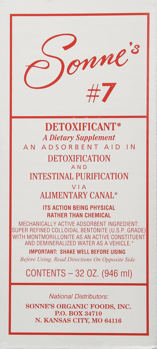 Sonne's Detoxification No 7 Liquid Cleanse, 32 oz Bottle - All Natural Herbal Supplement