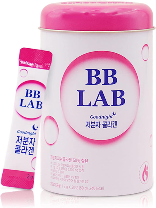 SOUND OF SEOUL BB LAB Goodnight Collagen: Low Molecular Formula for Skin & Bone Health, 1 Month Supply, 30 Packets