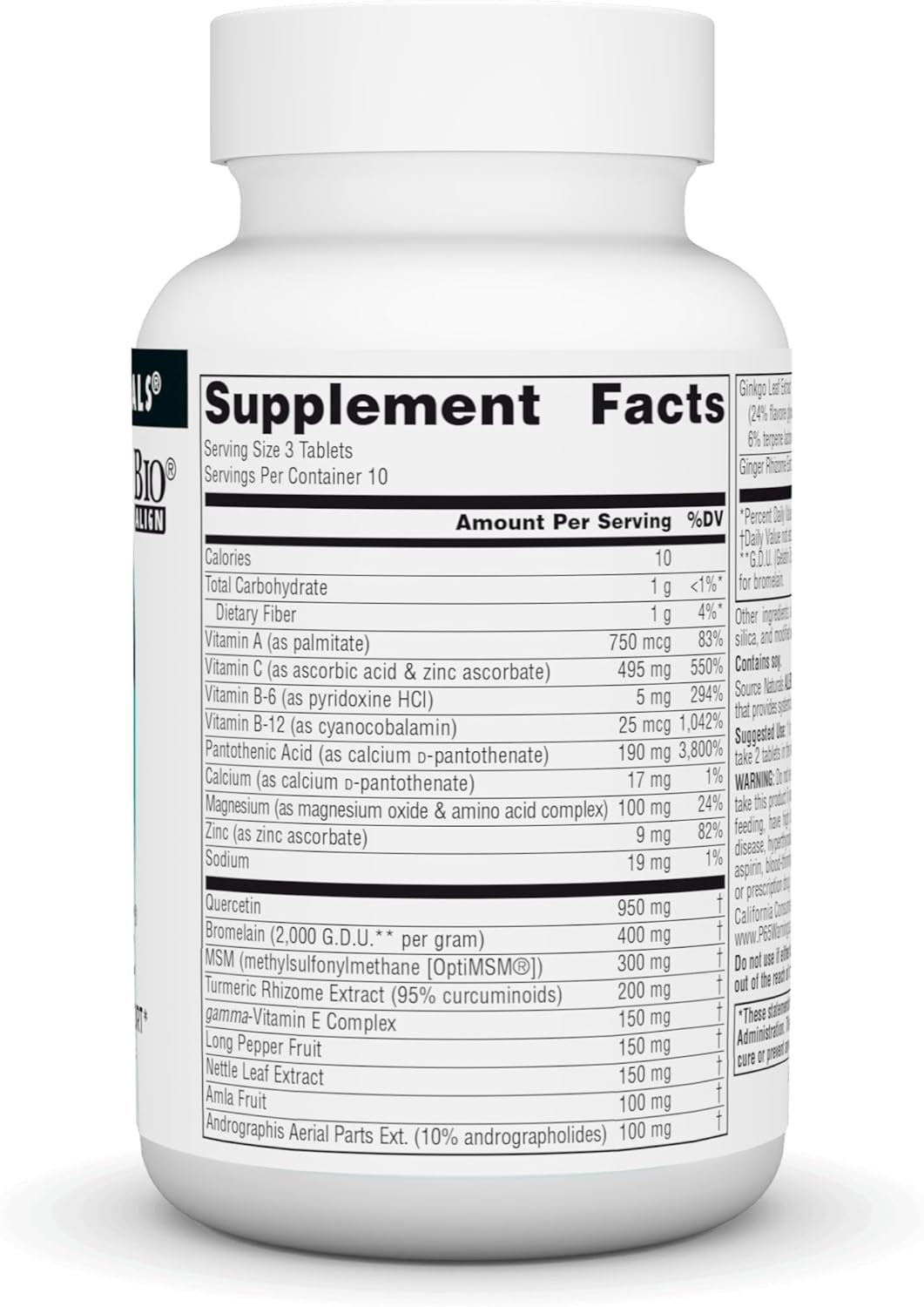 Source Naturals Aller-Response Tablets for Seasonal Immune Support - 30 Count