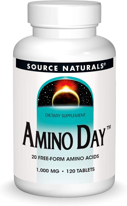 Source Naturals Amino Day - 120 Tablets for Quality Dieting with 20 Free Form Amino Acids