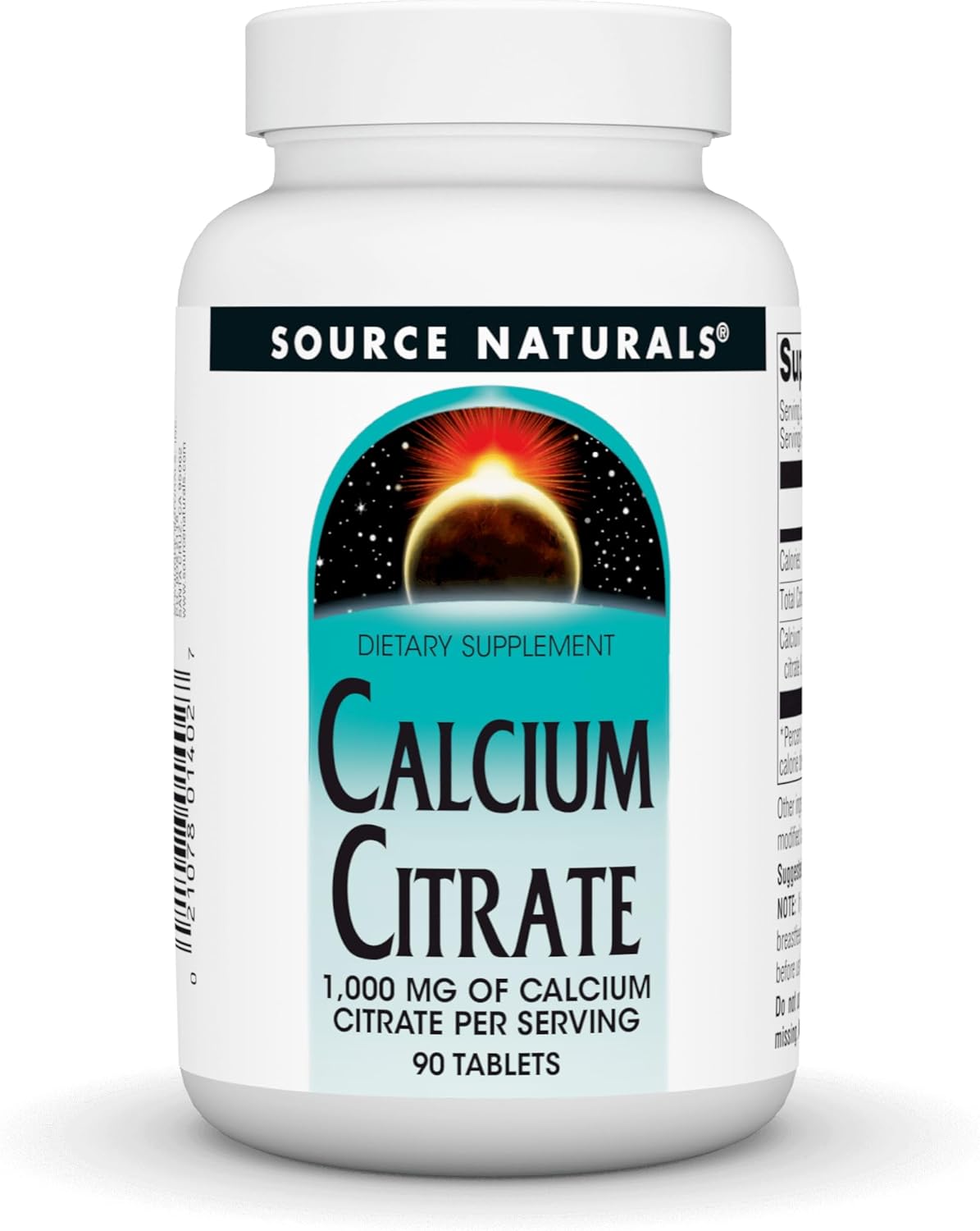 SOURCE NATURALS Calcium Citrate 1,000 mg - 90 Count Bottle for Bone Health and Wellness