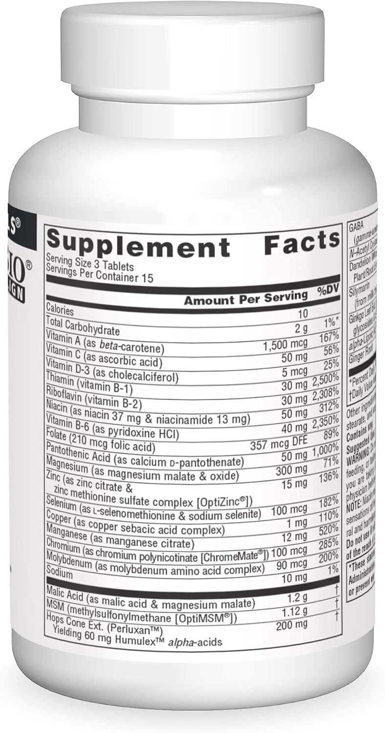 Source Naturals Fibro-Response Tablets with Malic Acid & MSM for Fibromyalgia Support - 45 Count