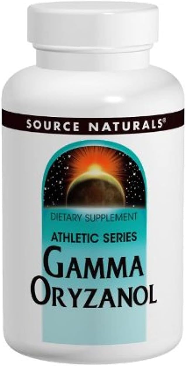 Source Naturals Gamma Oryzanol Supplement 60 Mg - 100 Tablets for Heart Health and Muscle Support