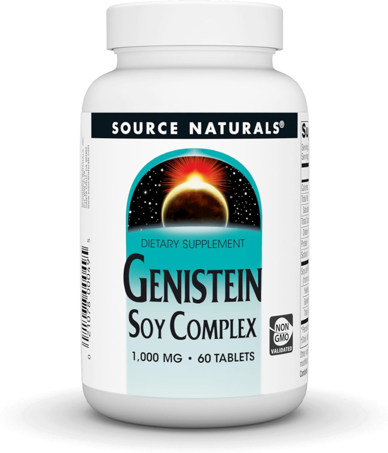 Source Naturals Genistein Soy Complex with SoyLife - 40 mg, 60 Tablets for Hormonal Balance