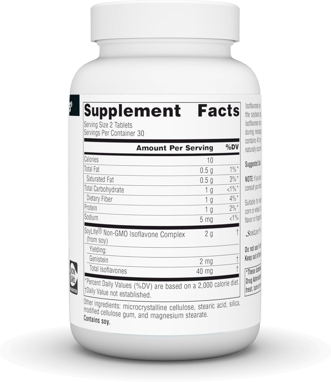 Source Naturals Genistein Soy Complex with SoyLife - 40 mg, 60 Tablets for Hormonal Balance