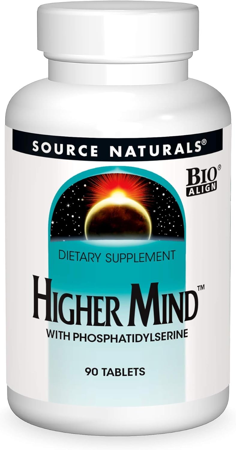 Source Naturals Higher Mind Supplement - 90 Tablets for Cognitive Function and Mental Clarity