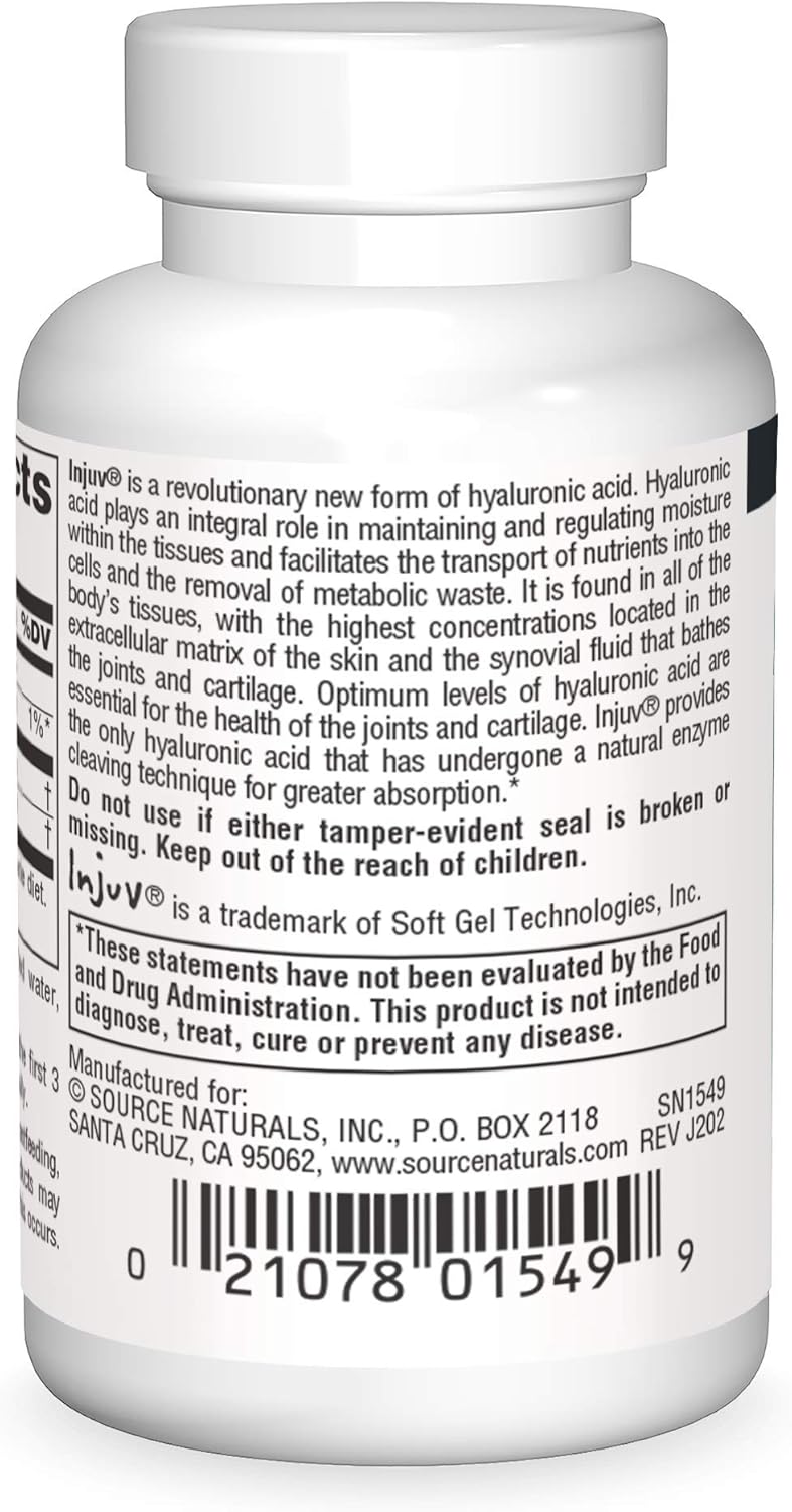 Source Naturals Injuv Hyaluronic Acid Softgels - 70mg, 30 Count