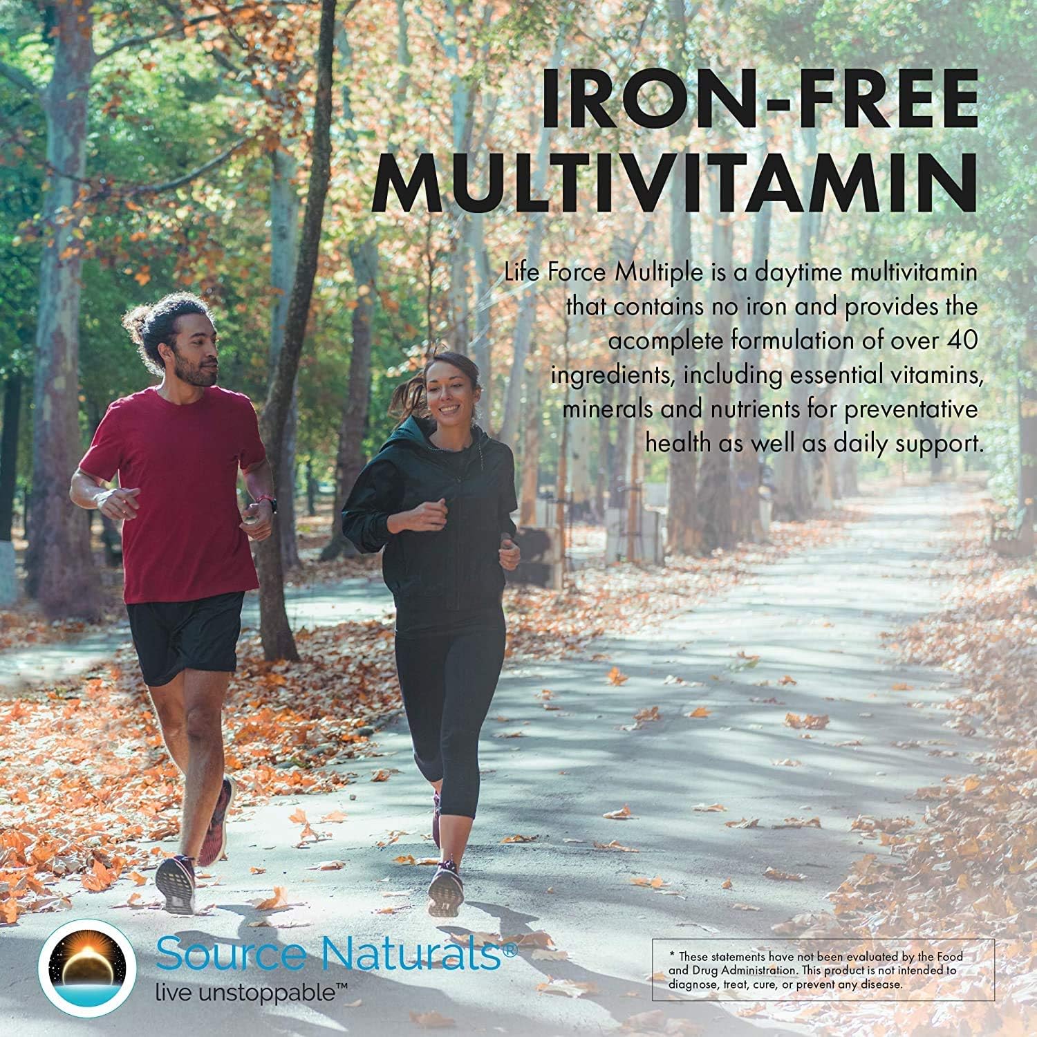 Source Naturals Life Force Multiple Energy Activator 180 Tablets Iron-Free Formula