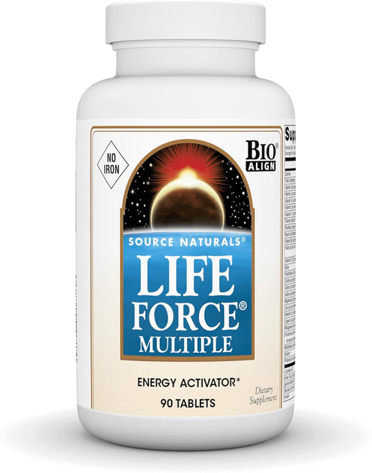 Source Naturals Life Force Multiple No Iron Energy Activator Daily Vitamin - 90 Tablets