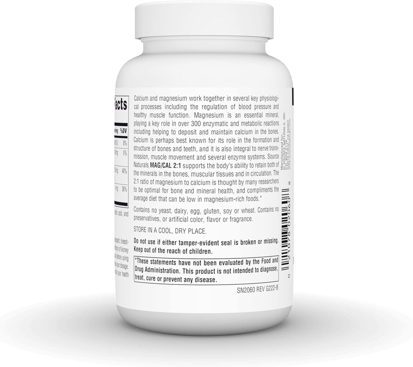 Source Naturals Mag/Cal 2:1 Supplement - 90 Capsules, Magnesium and Calcium Formula