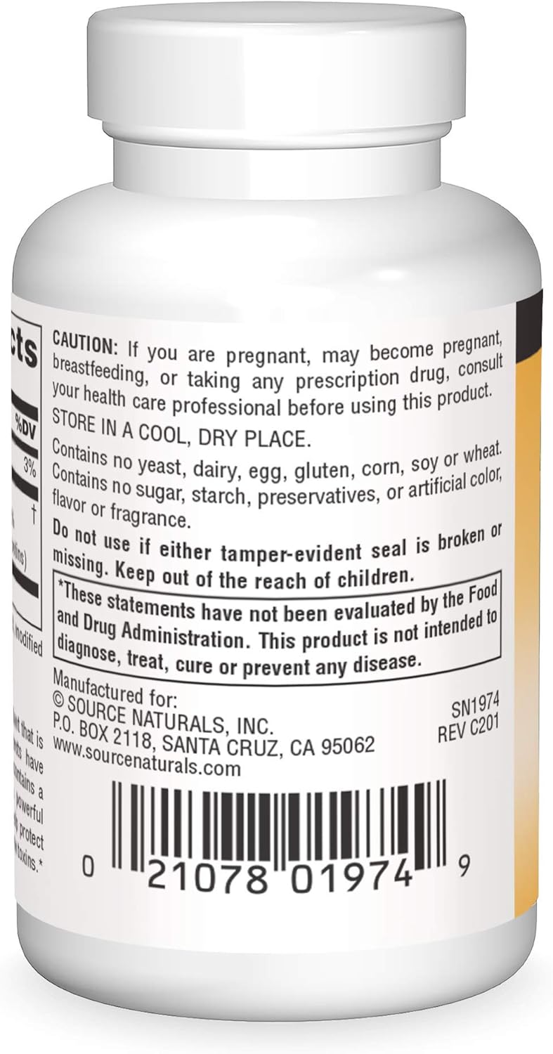 Source Naturals Mangosteen Tablets, 75mg Xanthones for Antioxidant and Immune Support - 60 Count