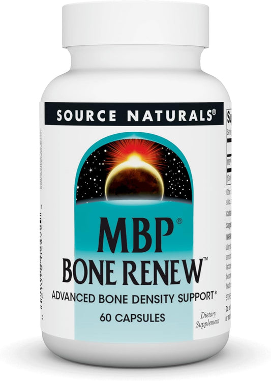Source Naturals MBP Bone Renew Capsules - Advanced Density Support with Milk Protein - 60 Count