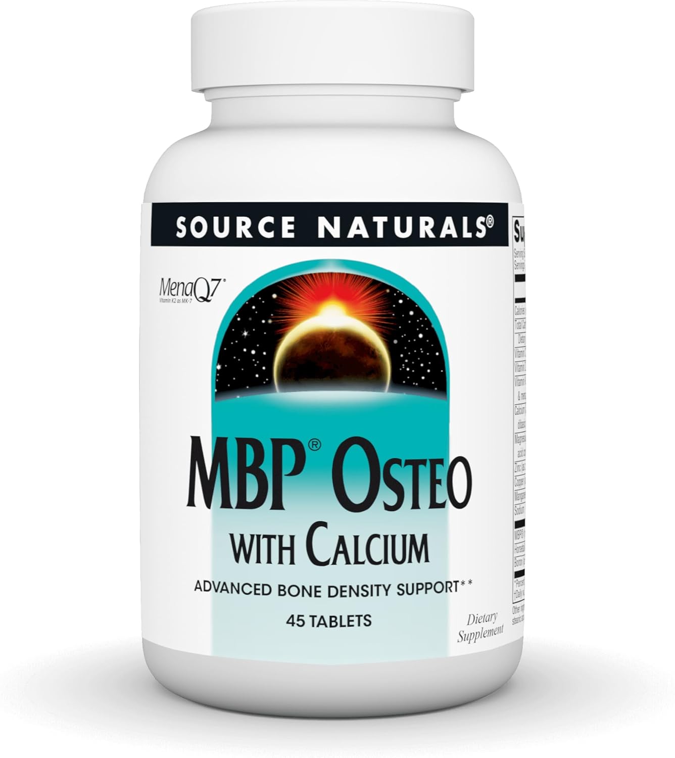 Source Naturals MBP Osteo with Calcium, Bone Density Support in Advanced Formula - 45 Tablets