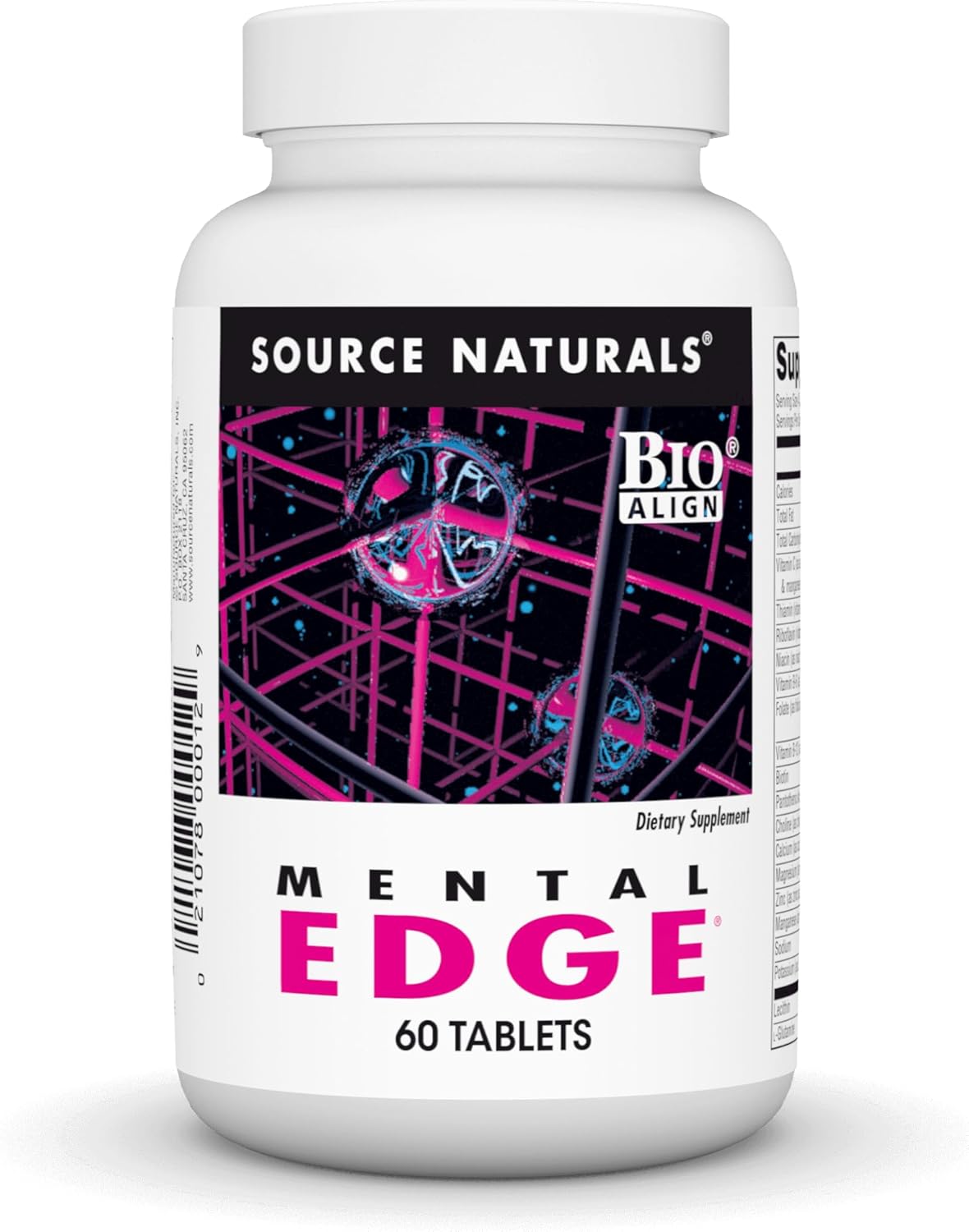 Source Naturals Mental Edge - Cognitive Enhancer for Focus and Clarity - 60 Tablets