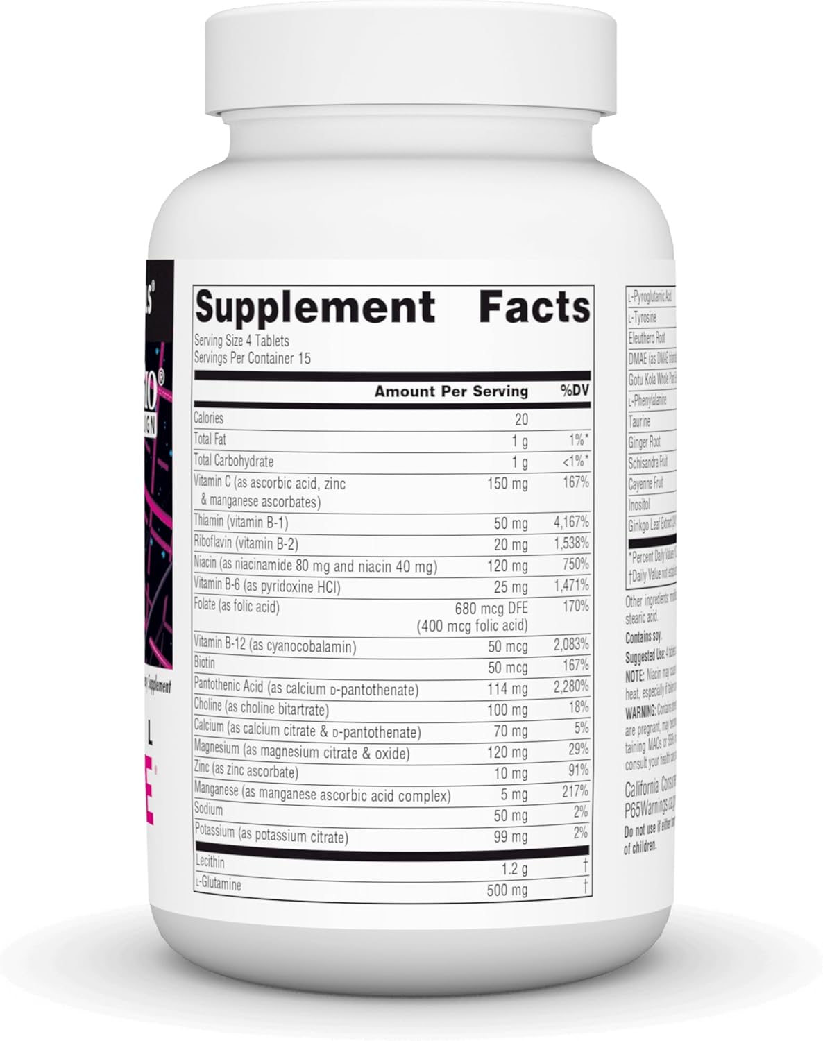Source Naturals Mental Edge - Cognitive Enhancer for Focus and Clarity - 60 Tablets