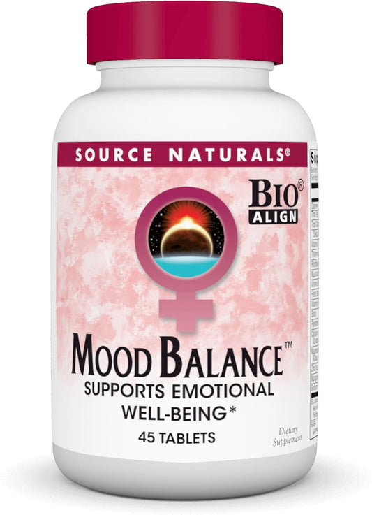 Source Naturals Mood Balance Tablets - Promotes Emotional Well-Being - 45 Count