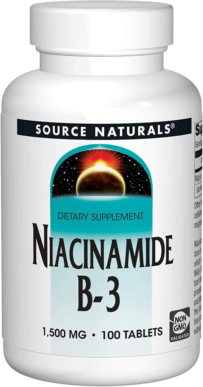 Source Naturals Niacinamide 1500mg Tablets - Pack of 200