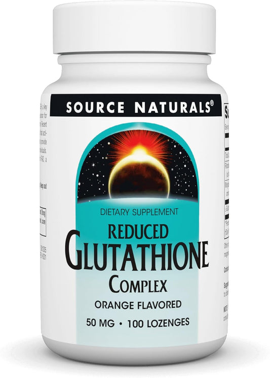 Source Naturals Reduced Glutathione Complex Lozenges - 100 Orange Flavored 50mg