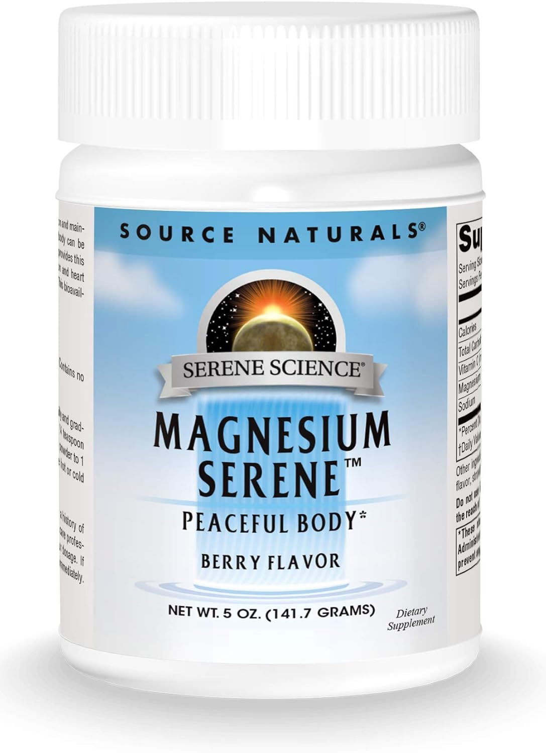 Source Naturals Serene Science Magnesium Berry Flavored Body Relaxation Supplement - 5 Ounces