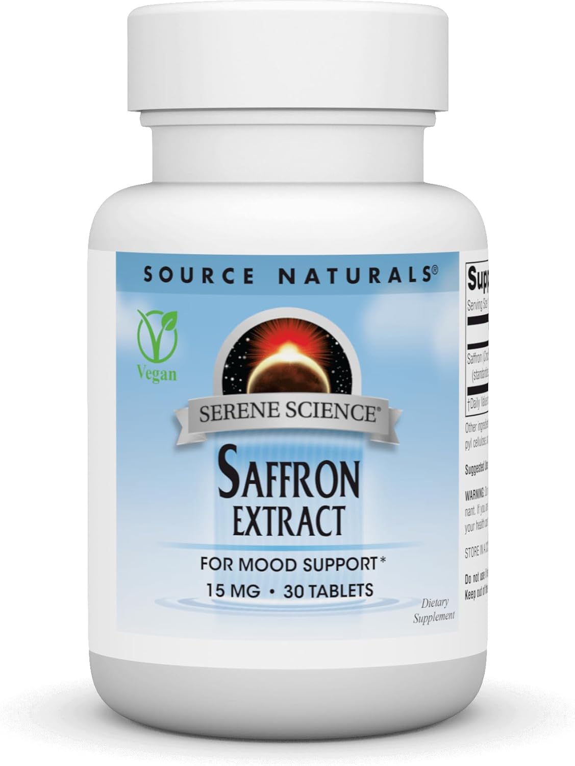 Source Naturals Serene Science Saffron Extract Tablets for Mood Support - 30 Count