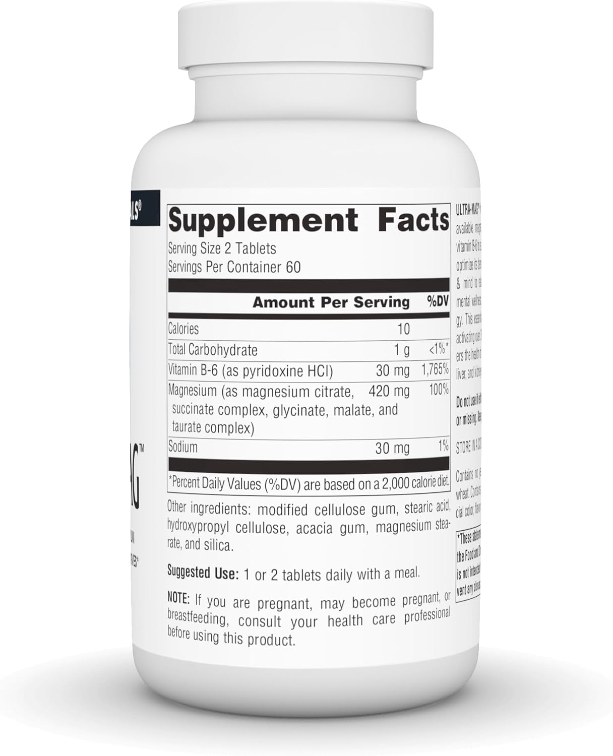 Source Naturals Ultra-Mag: 120 Vegan Tablets, 5-in-1 Bioavailable Magnesium for Muscle Relaxation and Nerve Calmness