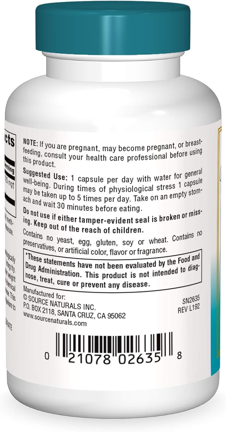 Source Naturals Wellness Transfer Factor 125 mg Vegetarian Capsules - Immune System Support* - 60 Count