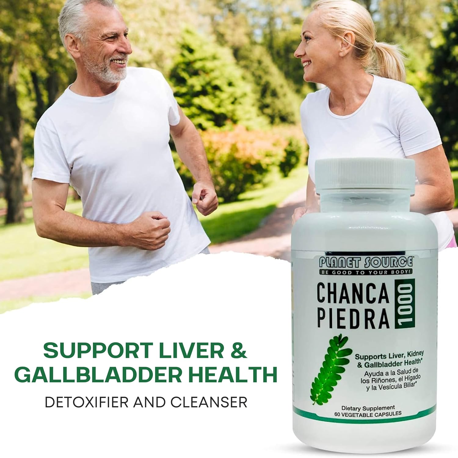 South American Chanca Piedra 1000 Stone Breaker Capsules for Kidney, Liver, and Gallbladder Cleanse - Urinary Tract Health Support - 60 Veg Capsules