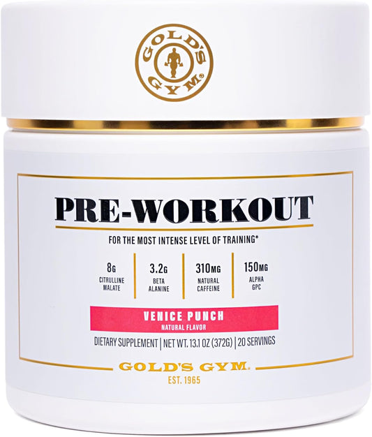 Soy-Free Vegan Pre-Workout Powder with Green Coffee Bean Caffeine - 20 Servings