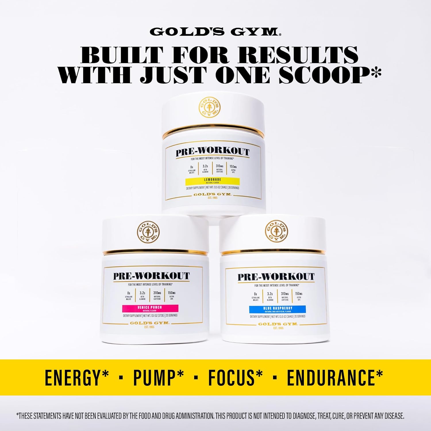 Soy-Free Vegan Pre-Workout Powder with Green Coffee Bean Caffeine - 20 Servings