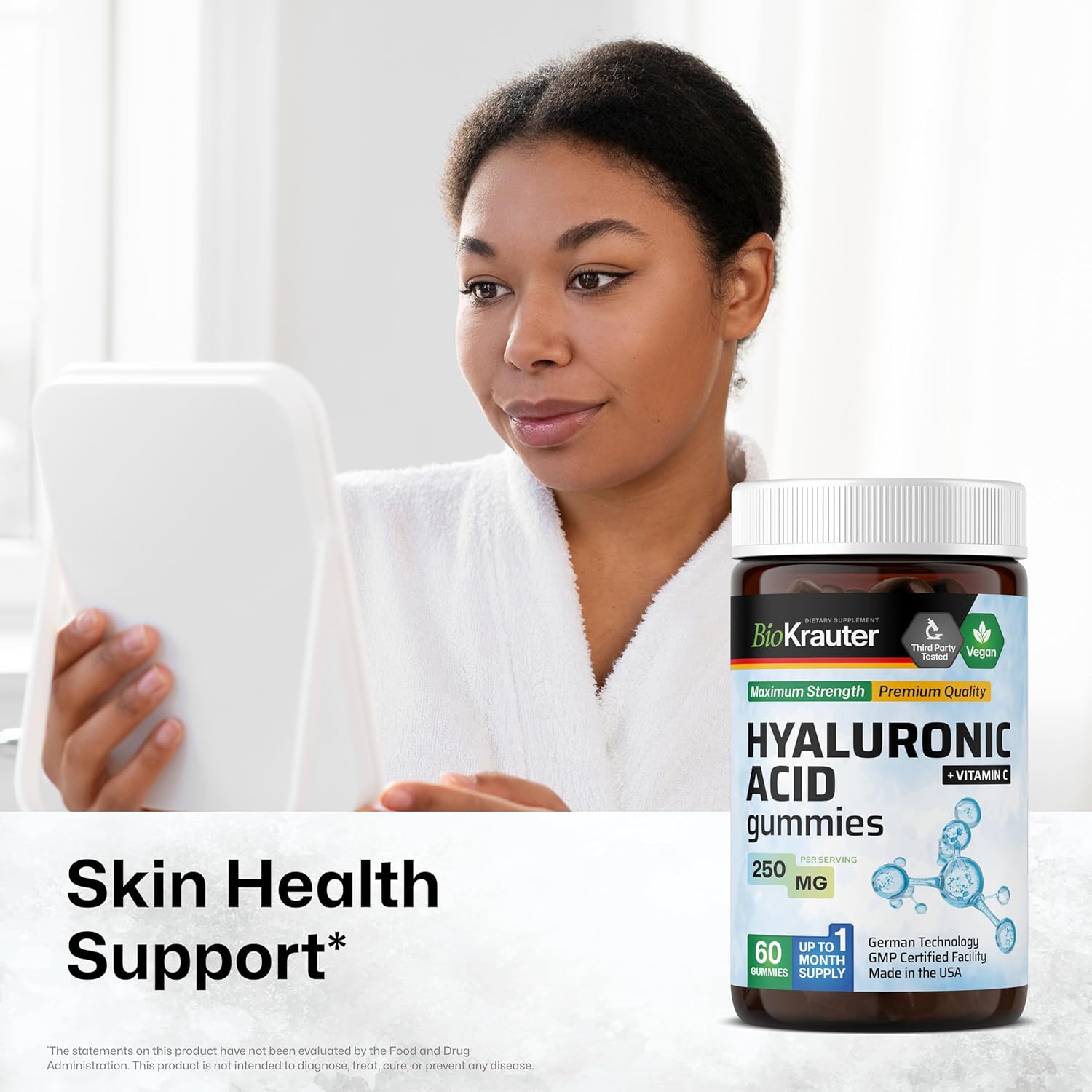Spearmint Capsules and Hyaluronic Acid Gummies Bundle - 250 Capsules + 60 Gummies