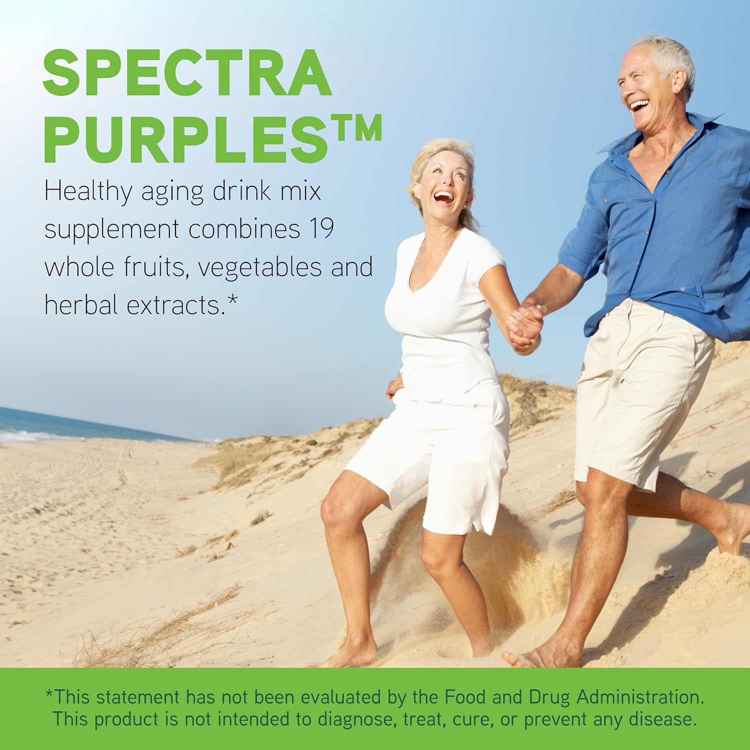 Spectra Purples Powder Supplement - Antioxidant Blend for Healthy Aging - Boosts Brain & Immune Health - 30 Servings