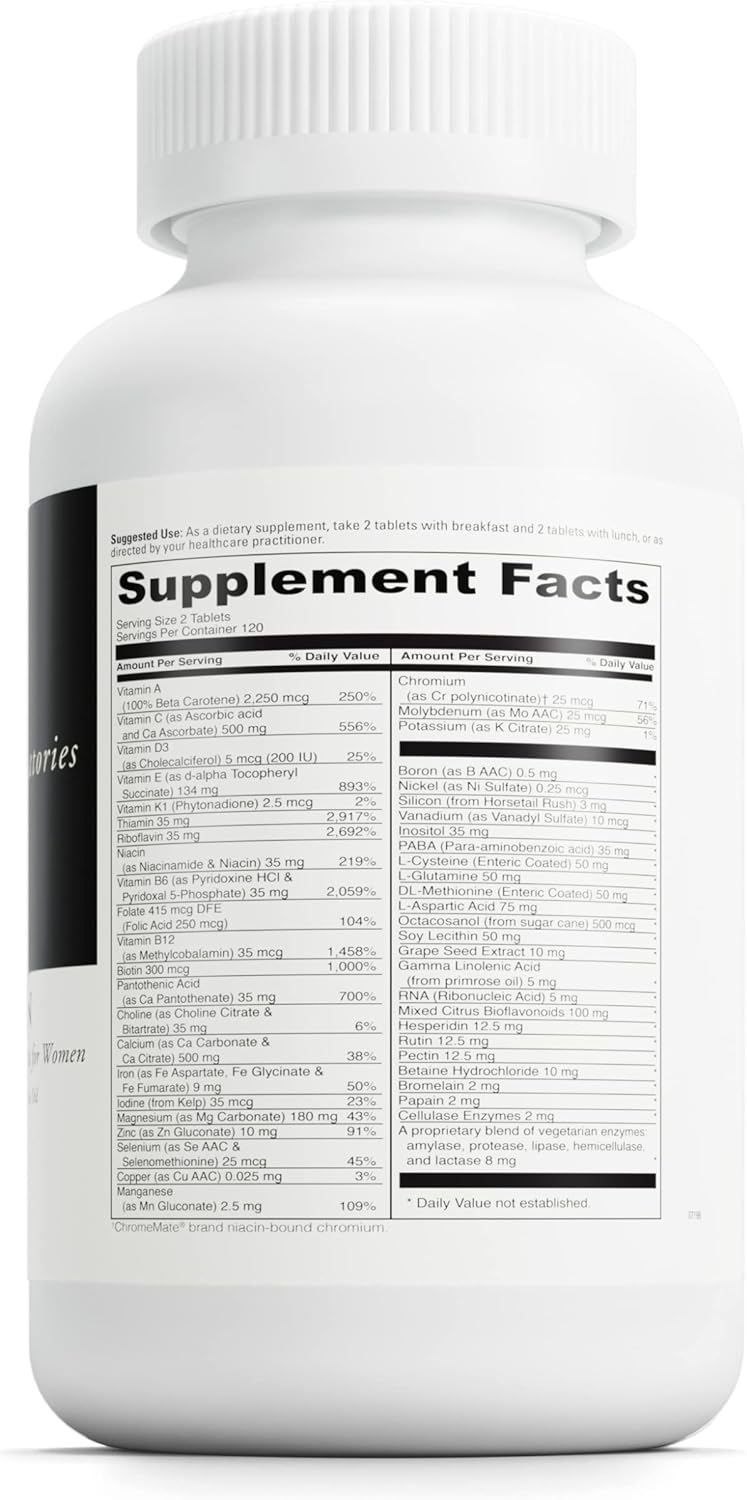 Spectra Woman by DAVINCI Labs - 240 Tablets - Supports Women's Health with Vitamins, Minerals, Calcium, and Antioxidants