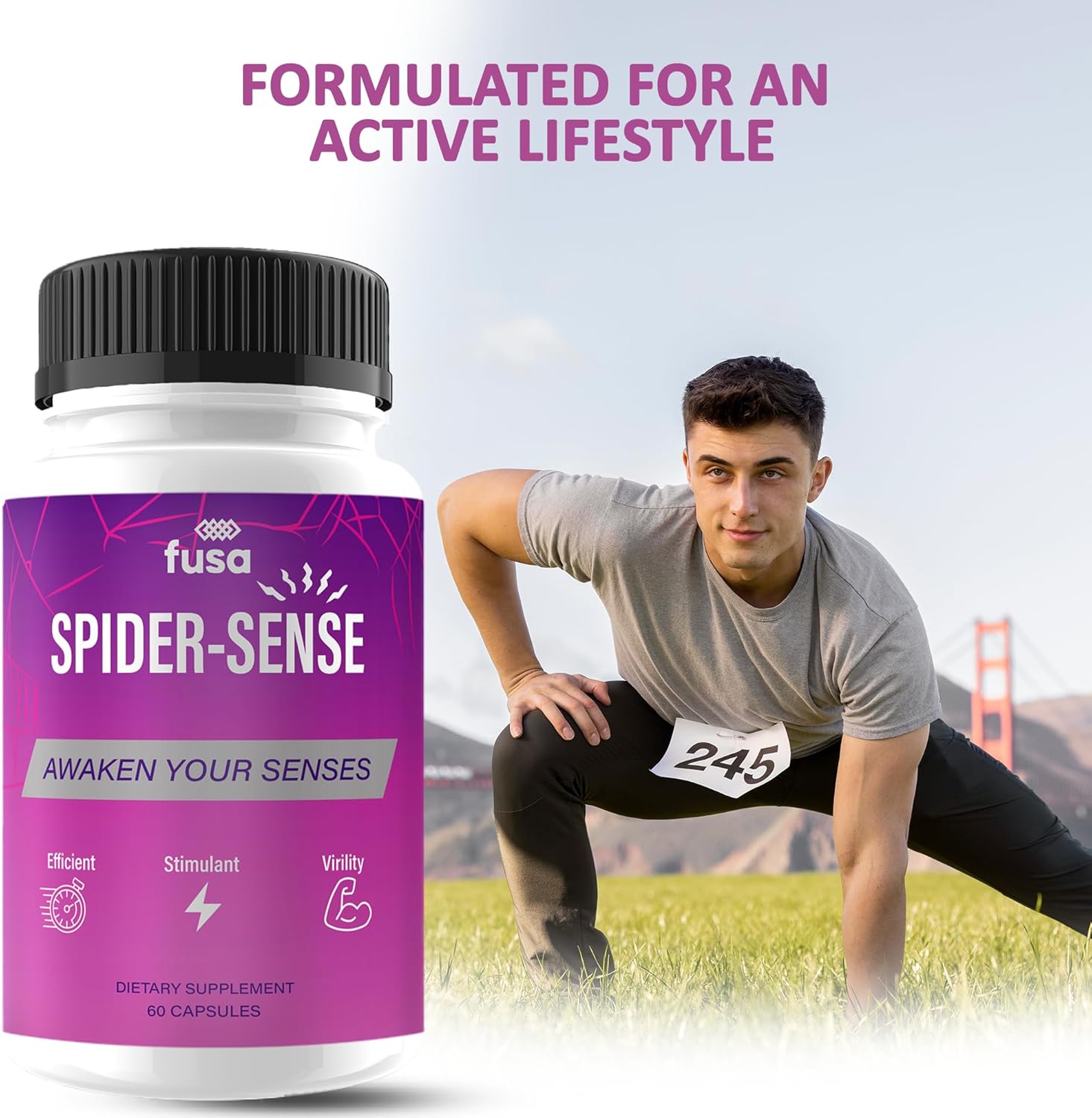 Spider-Sense Max Supplement - Advanced Support Multivitamin Formula for Overall Health & Wellness