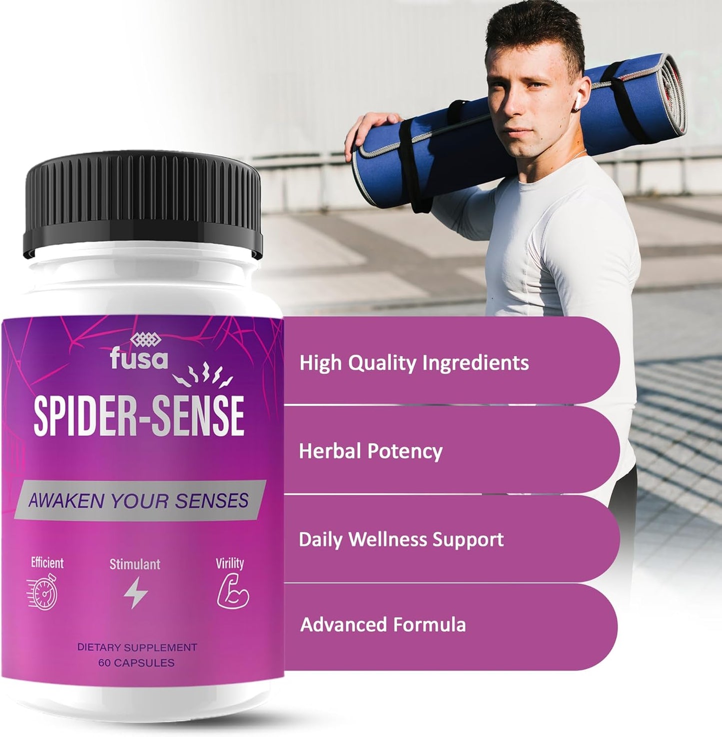 Spider-Sense Max Supplement - Advanced Support Multivitamin Formula for Overall Health & Wellness